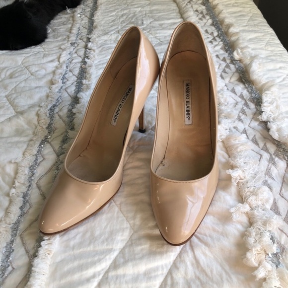 Manolo Blahnik BB Patent 115 mm Pointed-Toe Pump - Picture 2 of 7